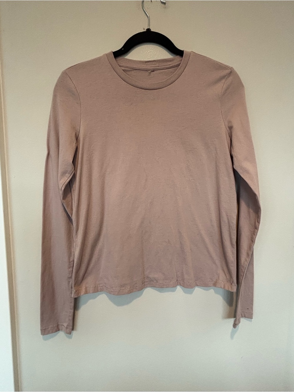SKIMS Long Sleeve Tee in Dusty Rose